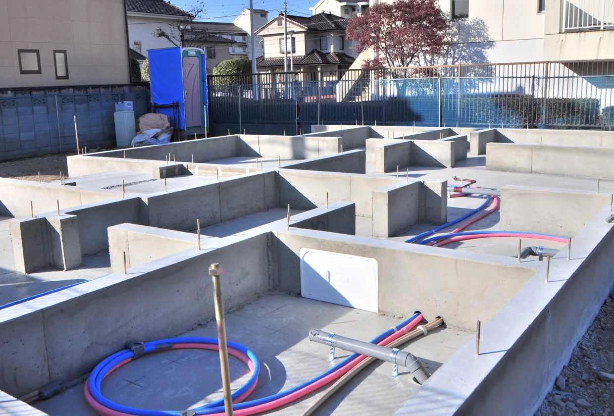 基礎工事の現場